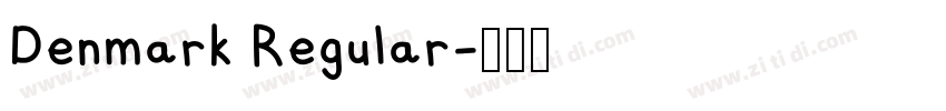Denmark Regular字体转换